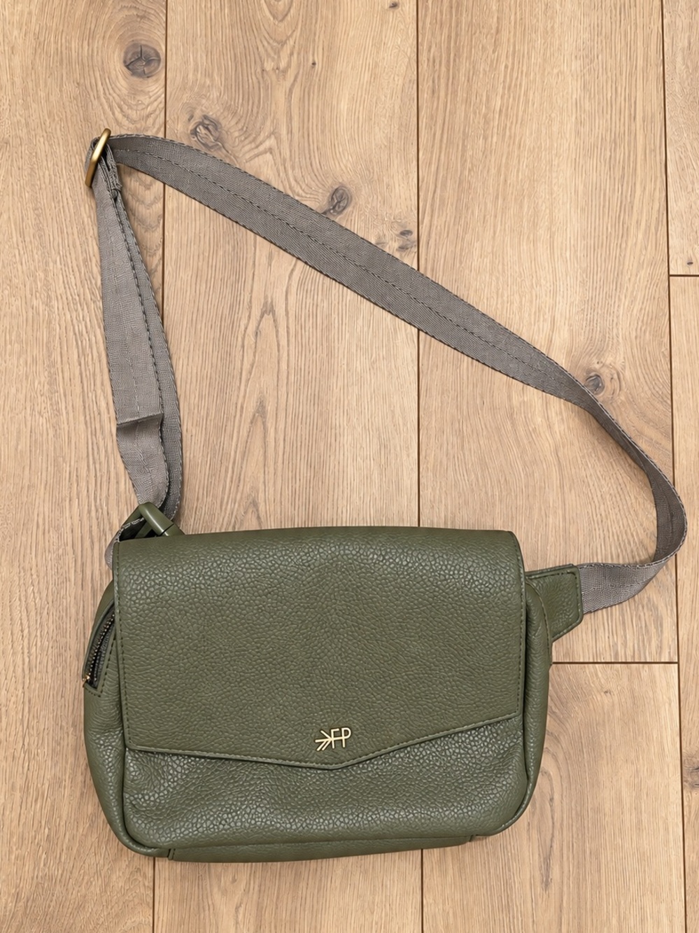 Freshly Picked Classic Park Pack Sage Green Crossbody Belt Bag